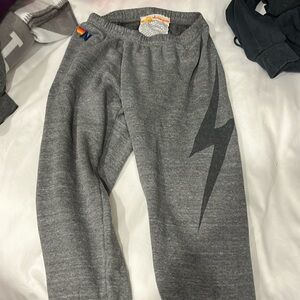 Aviator Nation lightning bolt sweatpants size small